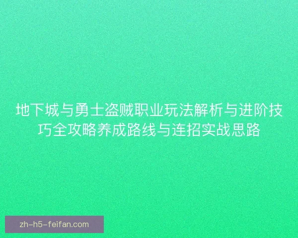 地下城与勇士盗贼职业玩法解析与进阶技巧全攻略养成路线与连招实战思路